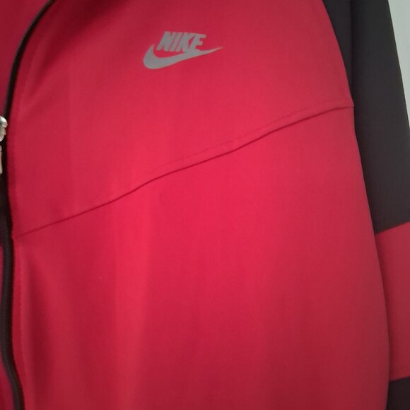 Nike Athletic Jacket Men Large Red Vintage Retro 90s Colourblock - Picture 3 of 8